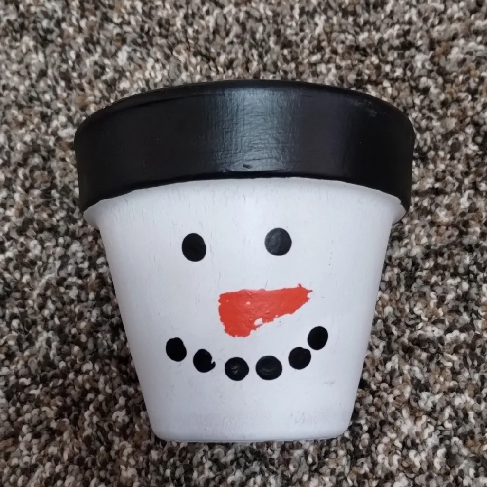 Snowman Flower Pot